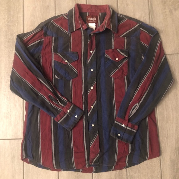 Wrangler Other - Wrangler western shirt XL pearl snaps